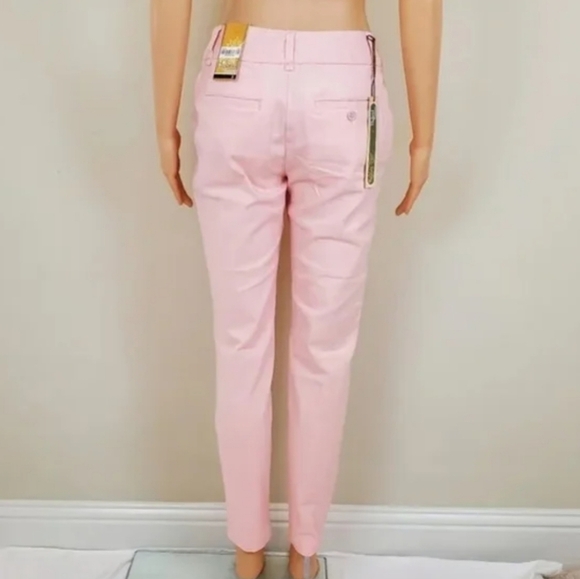 Hybrid & Company Flat Front Stretch Trousers Chino Pants - Picture 5 of 8